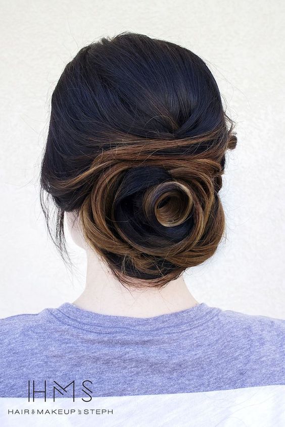 wedding updo hairstyle via Hair and Makeup by Steph 5