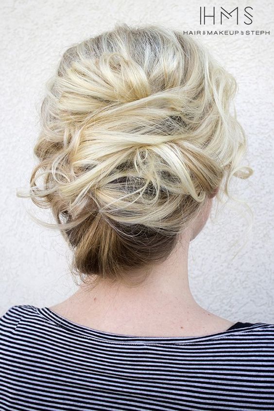 wedding updo hairstyle via Hair and Makeup by Steph 6