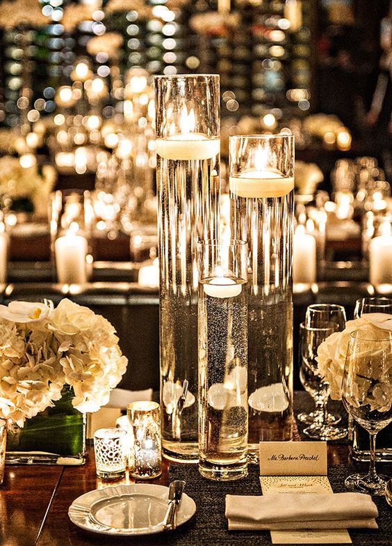 40 Chic Romantic Wedding Ideas Using Candles | Deer Pearl Flowers