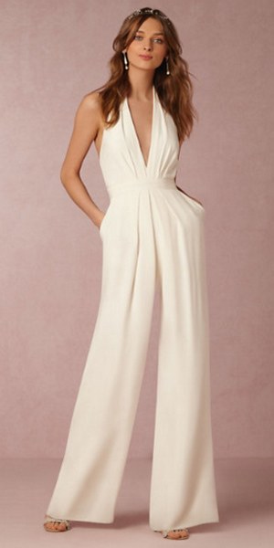 BHLDN bridal wedding pantsuit