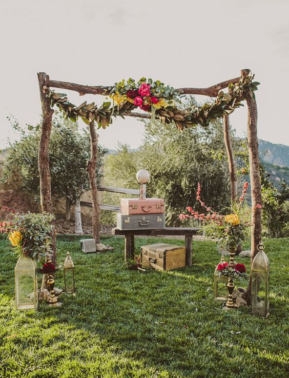 Bohemian Gypset Wedding Arch Ideas