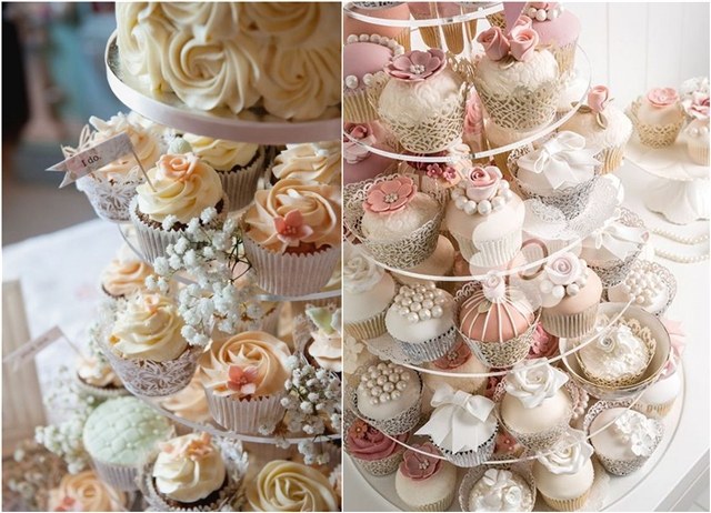 Mini Wedding Cake Wedding Cupcakes