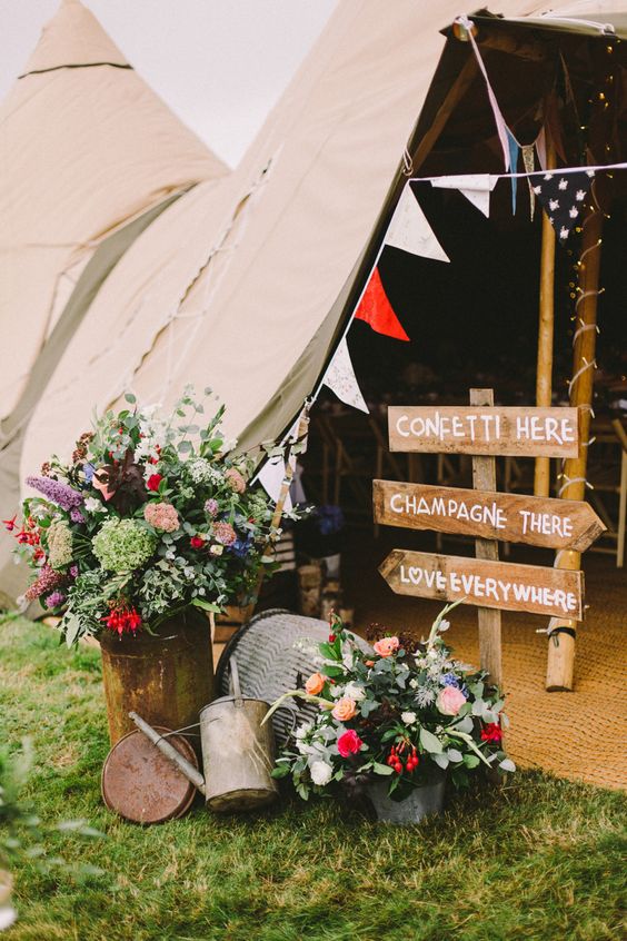 Village Style Whimsical Wedding Decor Ideas