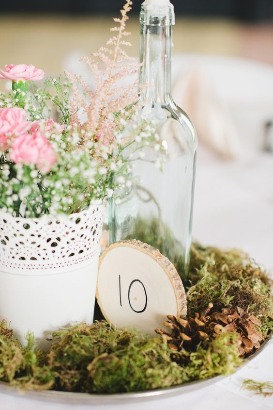 Vintage Garden Wedding Centerpiece