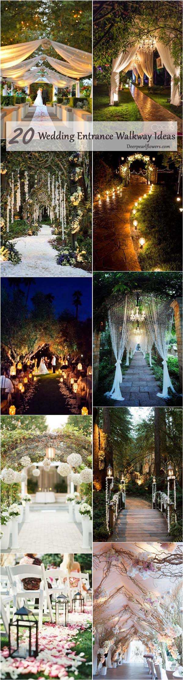 20 Creative Wedding Entrance Walkway Decor Ideas 22 Wedding Entrance Walkway Decor Ideas