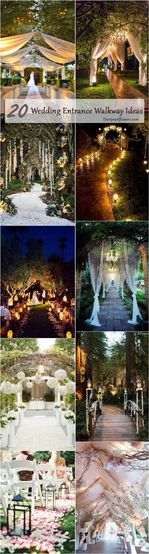 Wedding Entrance Walkway Decor Ideas