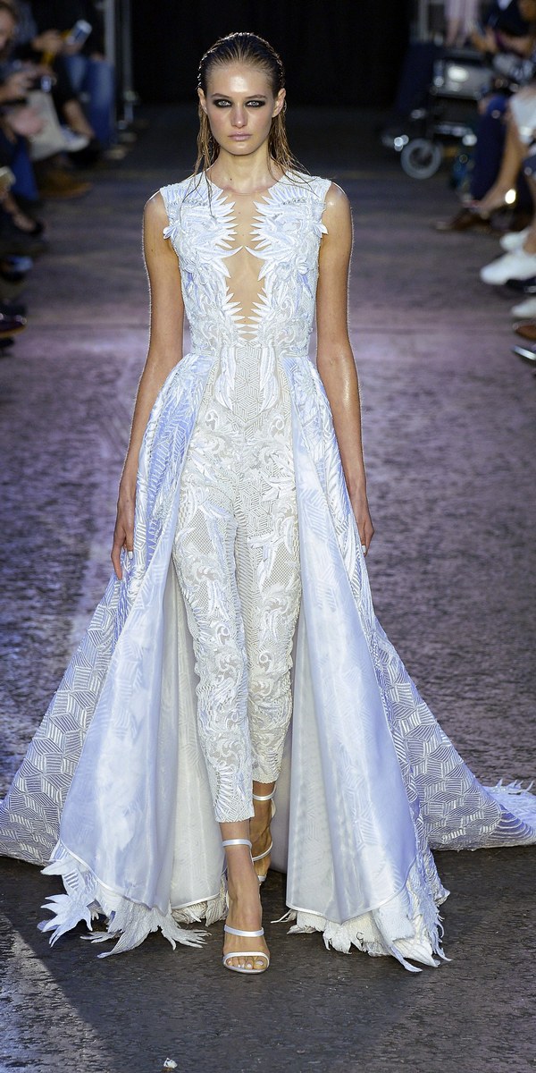 wedding pantsuit via Julien Macdonald