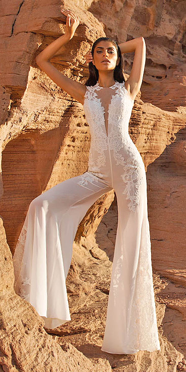 wedding pantsuit via pnina tornai