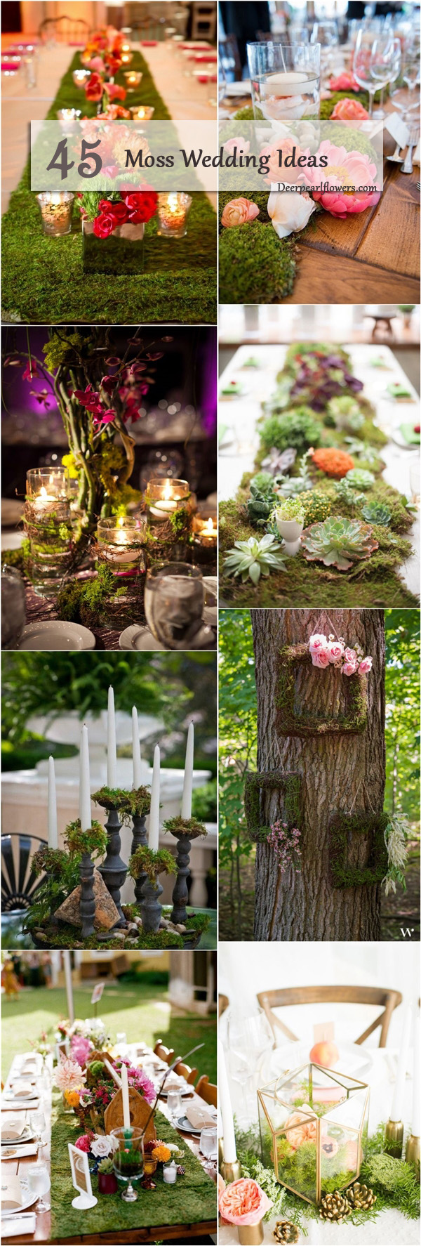 woodland moss wedding ideas