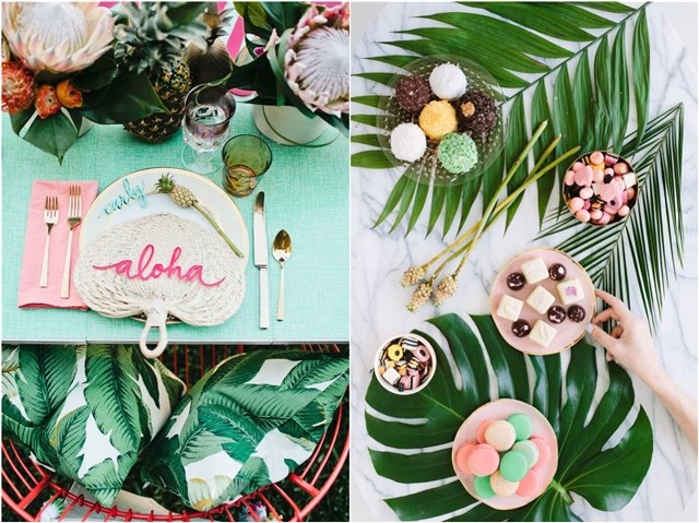 Aloha themed bridal shower idea