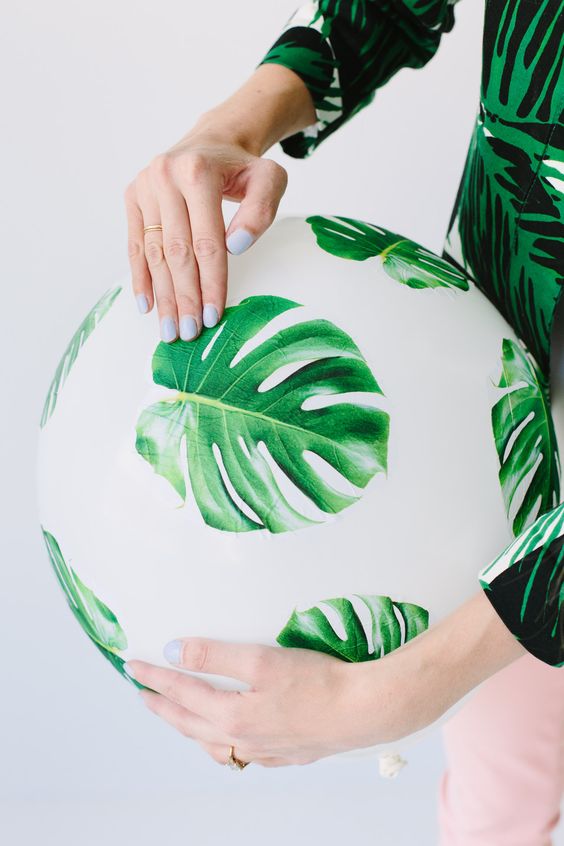 30 Chic Aloha Tropical Bridal Shower Ideas 25 Decoupage Luau Tropical Party Balloons