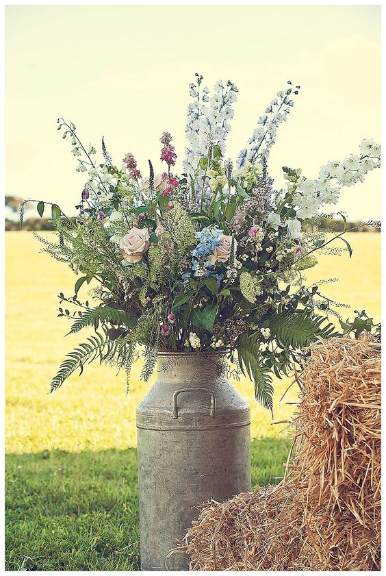 Devon wedding flowers in churn