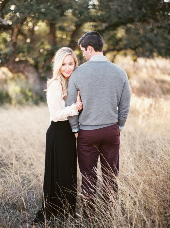 Fall Engagement Photo Shoot and Poses Ideas 1