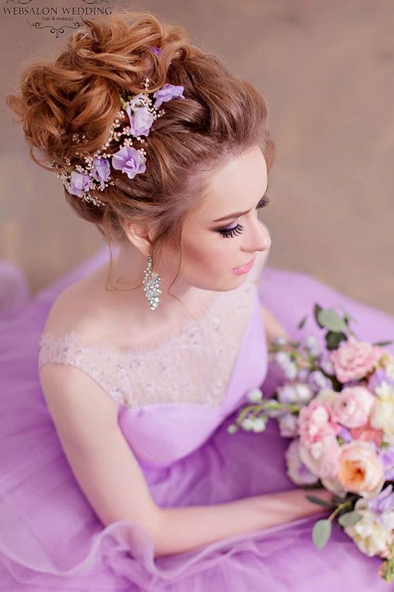 Long wedding hairstyles and wedding updos from Websalon Weddings 15