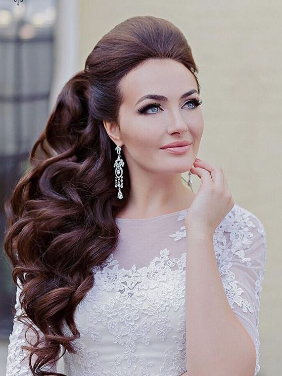 Long wedding hairstyles and wedding updos from Websalon Weddings 26