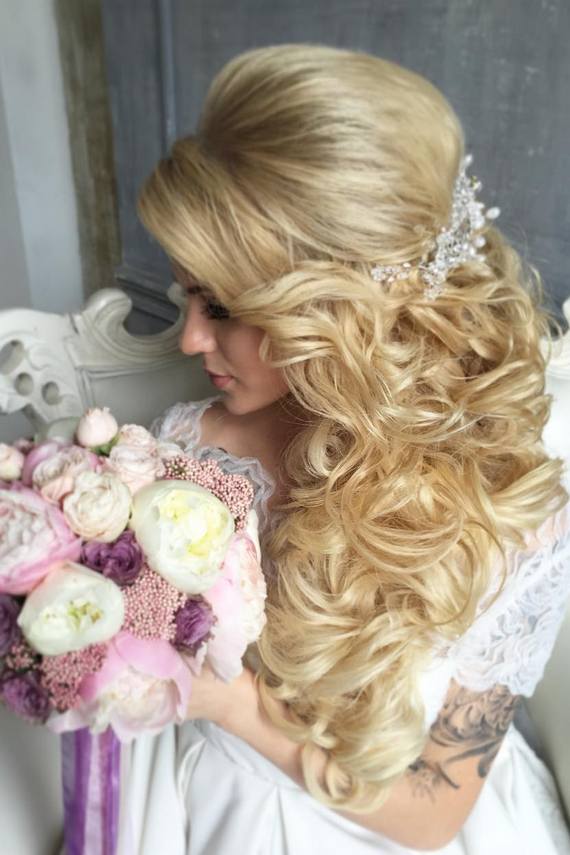 Long wedding hairstyles and wedding updos from Websalon Weddings 38