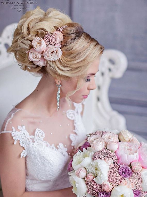 Long wedding hairstyles and wedding updos from Websalon Weddings 56
