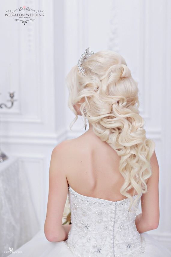 Long wedding hairstyles and wedding updos from Websalon Weddings 69