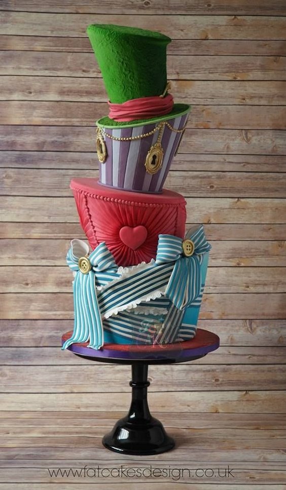 Mad Hatter Alice in Wonderland Cake