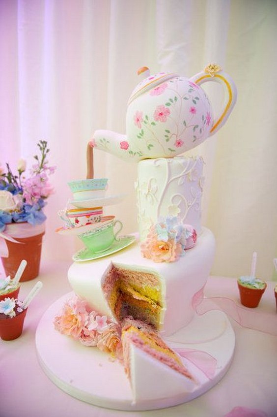 Mad Hatter wedding cake for tea