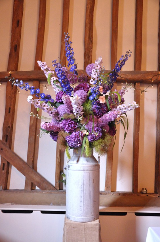 Milk churn flowers Green Parlour