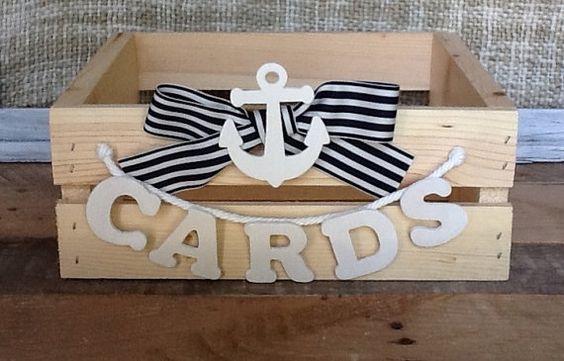 Nautical Wedding Card Box