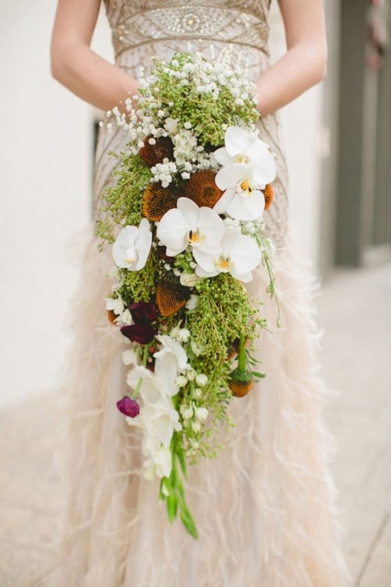 Oversize Orchid Wedding Bouquet