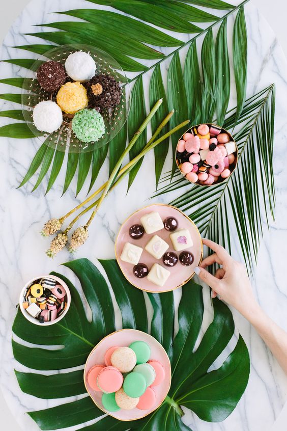 Palm Fronds and Bon Bons Dinner Party