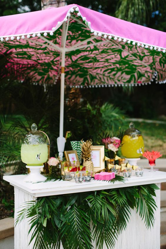 Palm Springs Bridal Shower Drink Ideas