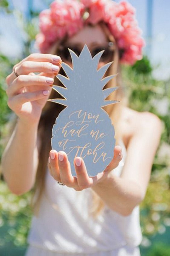 Pineapple fun bridal shower card