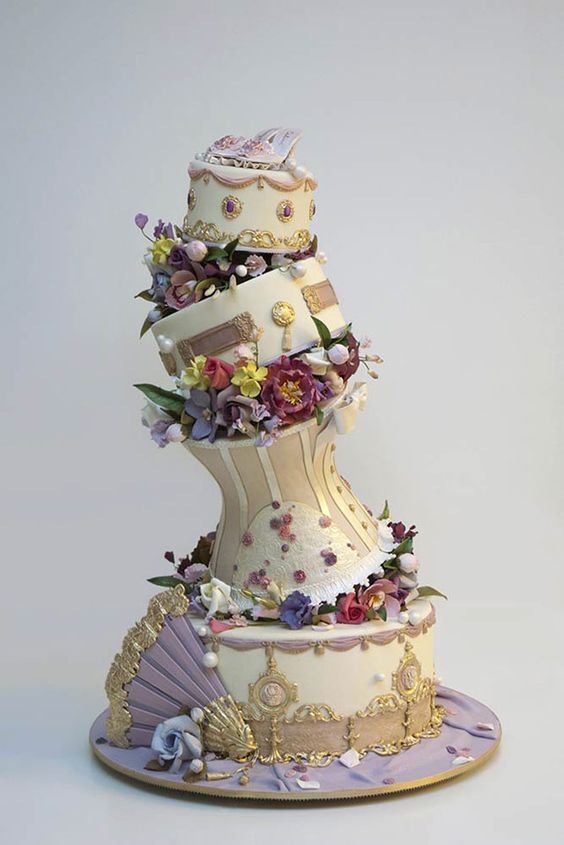 20 Creative Topsy Turvy Wedding Cake Ideas 15 Ron Ben-Israel Wedding Cakes