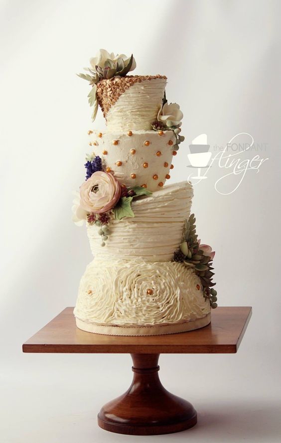Ruffles Wedding Cake Ideas