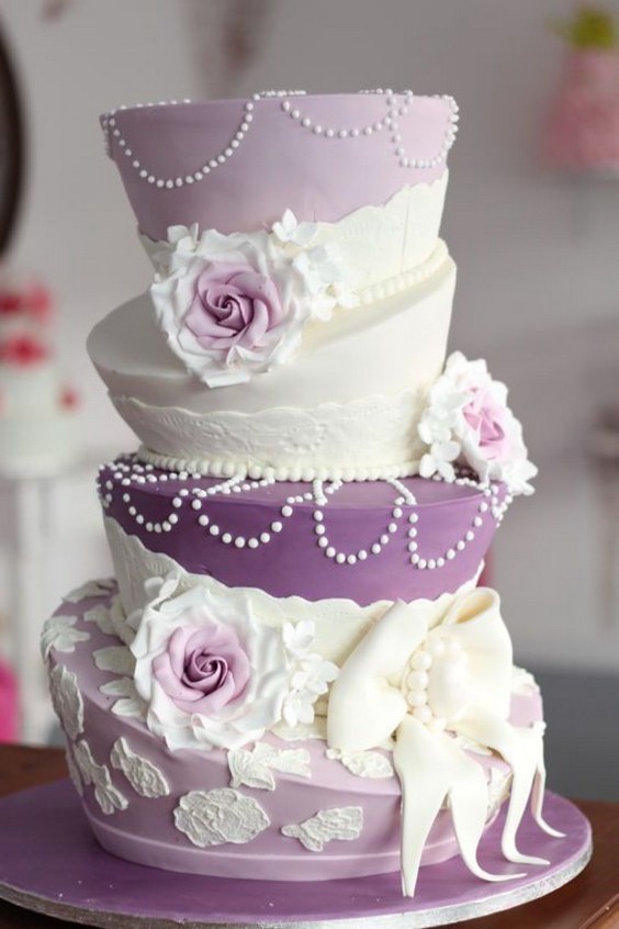 Topsy Turvy Wedding Cake