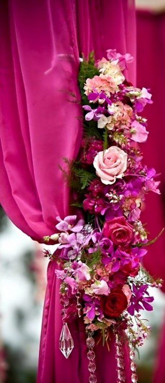Vibrant Fuchsia Wedding Flowers