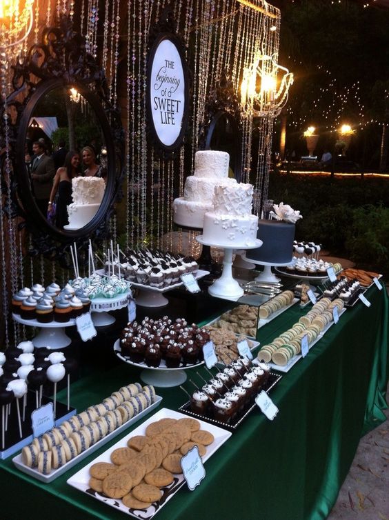 30 Trendy Wedding S'more, Cookies & Milk Bar Ideas 21 Wedding Sweets Table