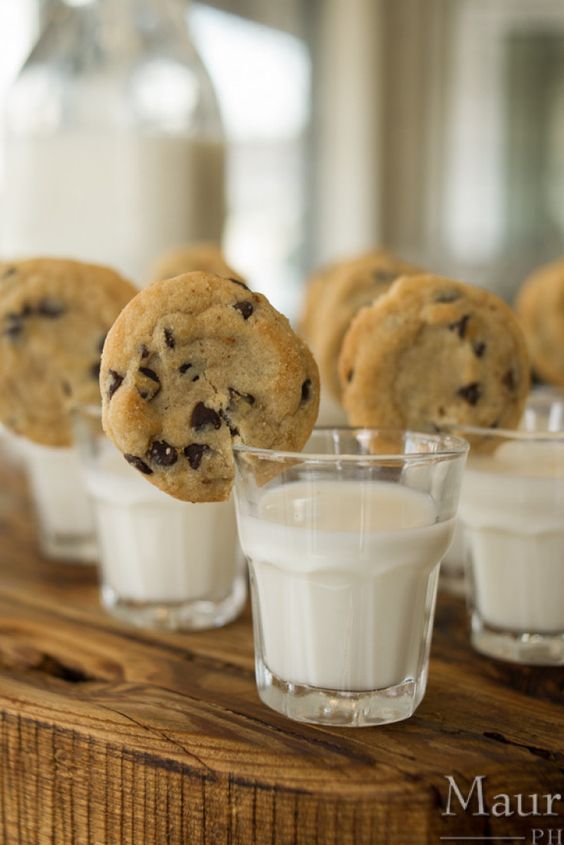adorable cookies and milk wedding bar