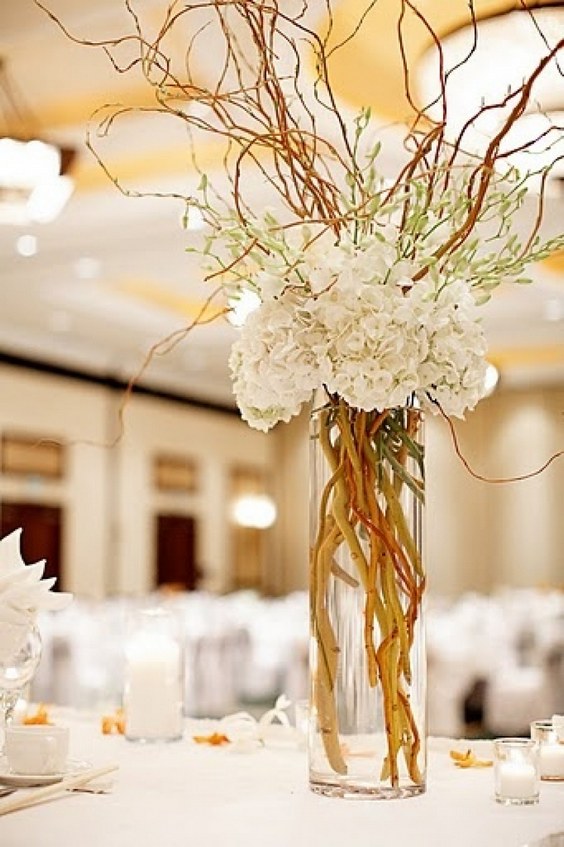 curly willow centerpieces wedding