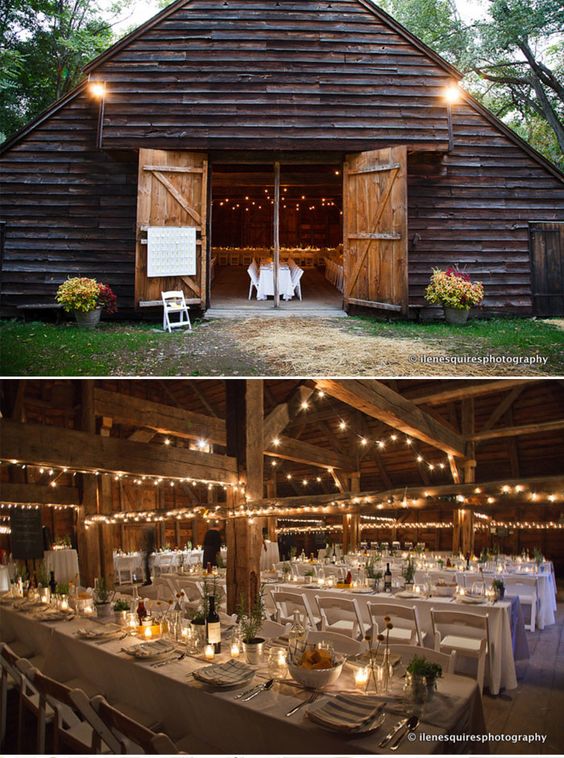 rustic country barn wedding idea