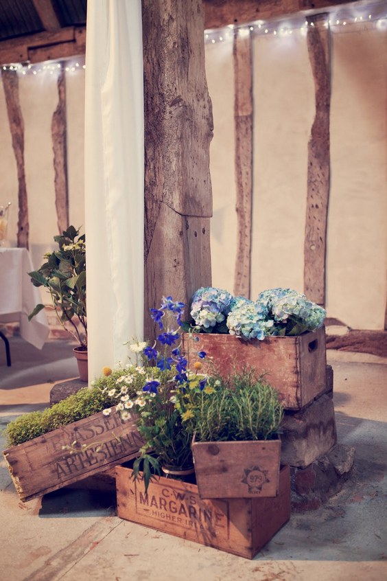 60 Rustic Country Wooden Crates Wedding Ideas 9 rustic country farm wedding crated wedding decor