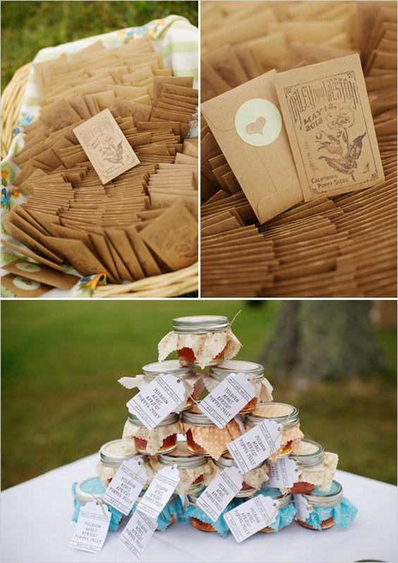 rustic wedding favors