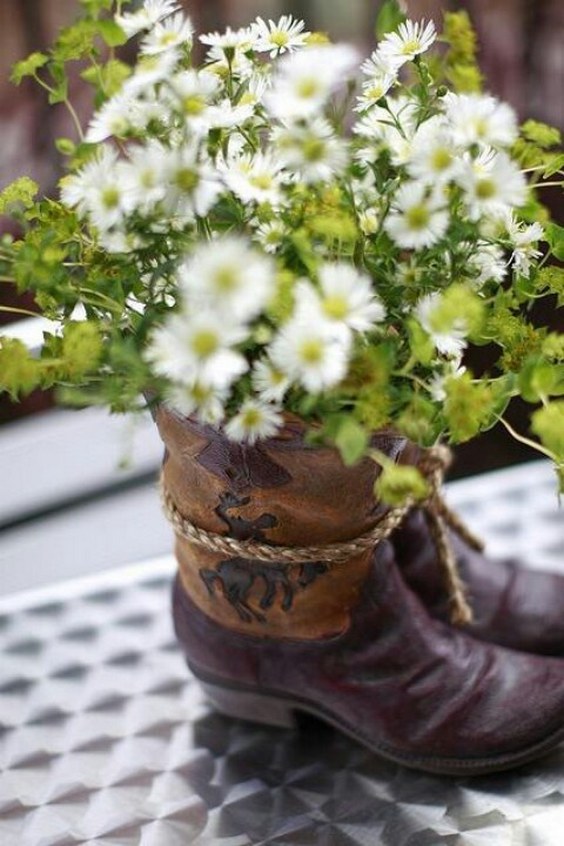 western theme wedding centerpieces