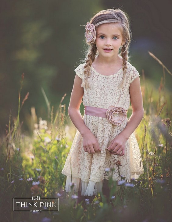 Country Flower Girl dress