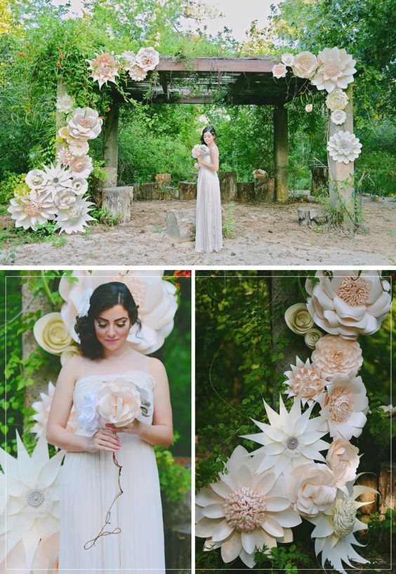 DIY Paper Flower Backdrop