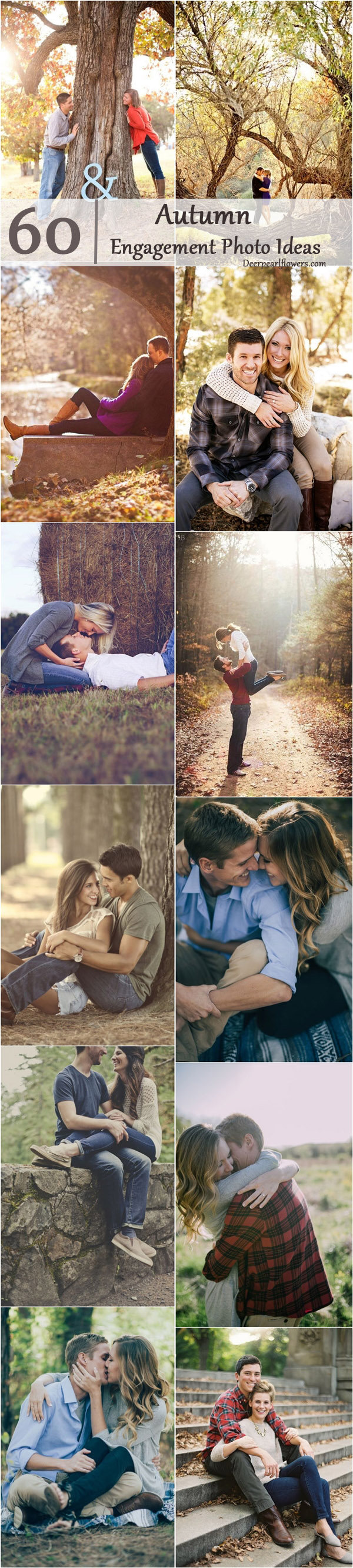 Fall Engagement Photo Shoot and Poses Ideas