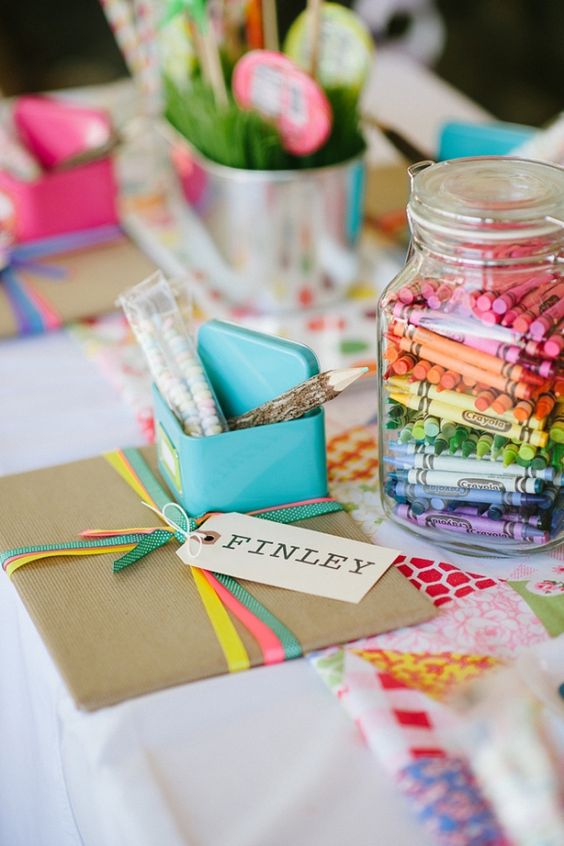 Kids wedding table