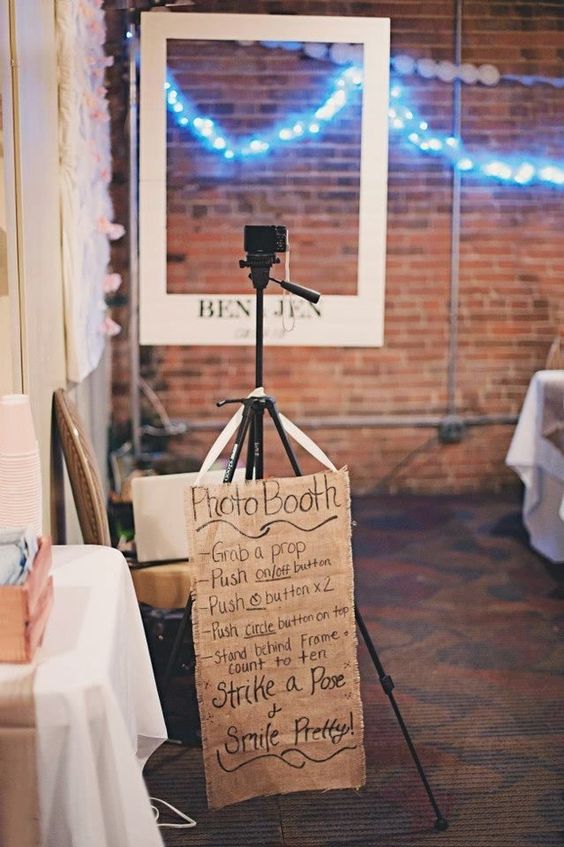 Polaroid Photo Booth Rustic Wedding Ideas