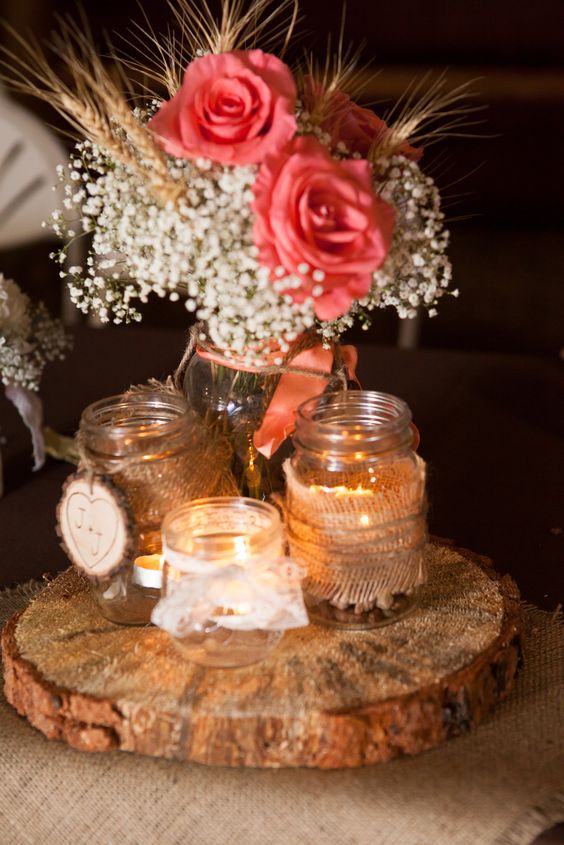 30 Fall Rustic Country Wheat Wedding Decor Ideas 14