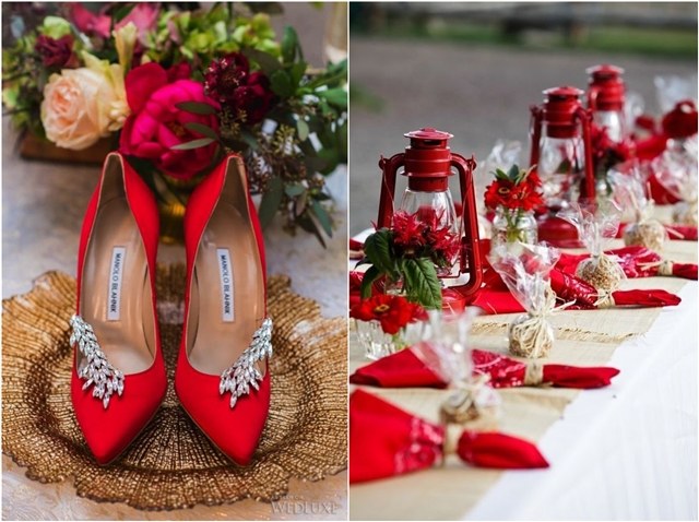 fall red wedding color ideas
