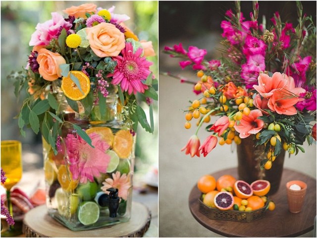 fruit and floral wedding ideas