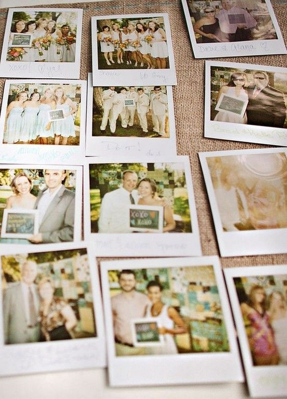 have a picture station where the guests can take a quick polaroid and write a note